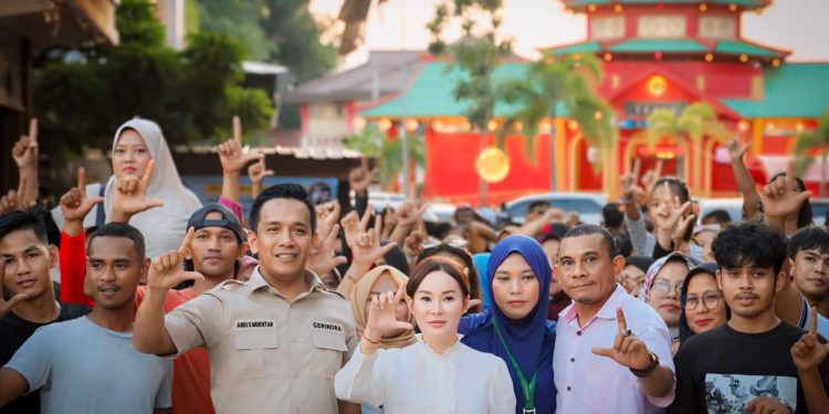 Relawan Andi Mukhtar Dan Deni Firzan Deklarasikan Dukungan Kepada Li Claudia Chandra